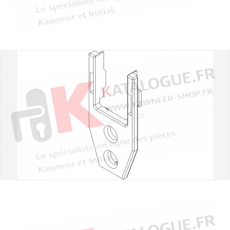 Pièce protection chicane ISOLEE mm kawneer speci'alk