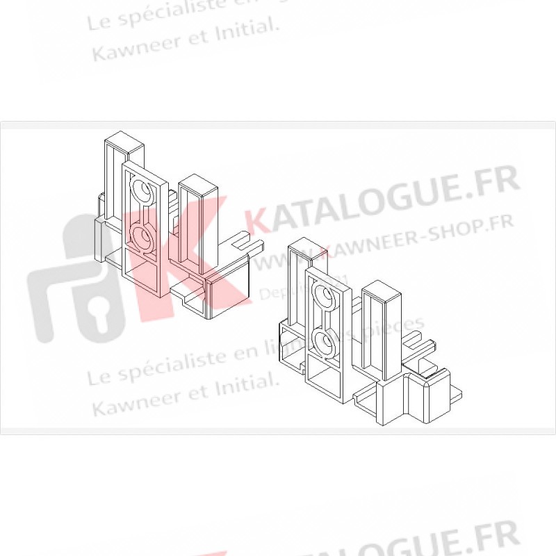 Bouchons seuil PMR (D/G) kawneer speci'alk