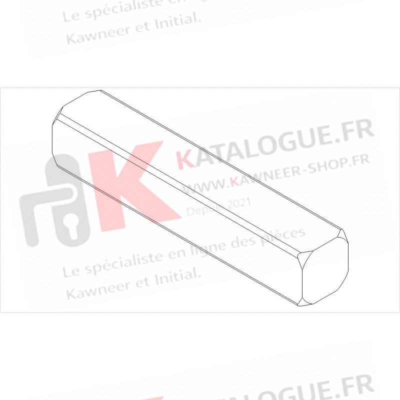Carré 7 x 38 kawneer speci'alk