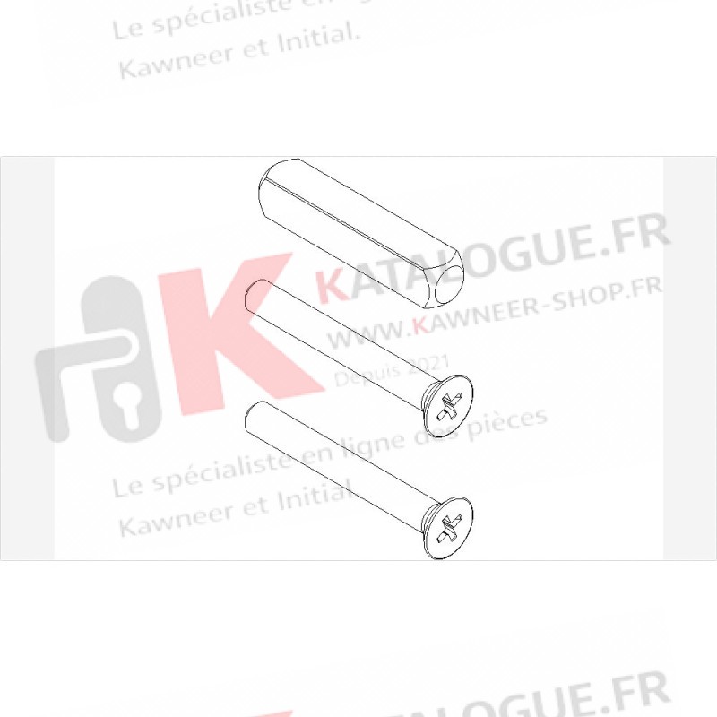 Kit de fixation 8003830 kawneer speci'alk KAPTIV