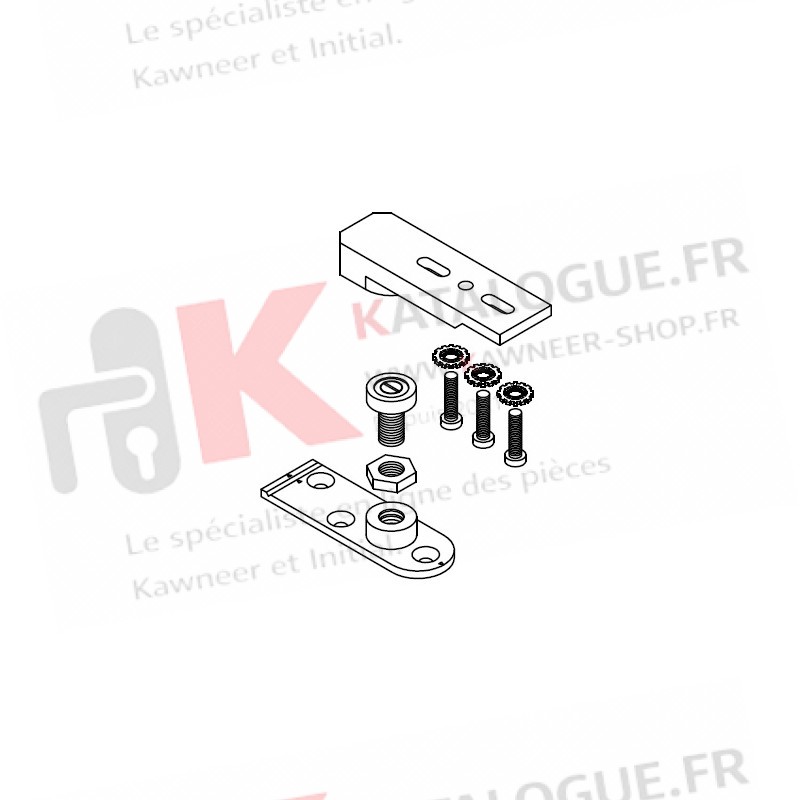 Pivot bas double action de porte Kawneer K190