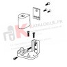 Pivot GAUCHE bas avec seuil simple action avec seuil KAWNEER K190