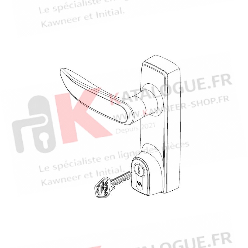 Béquille extérieur pour anti-panique KAWNEER K190