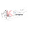 Pivot GAUCHE bas avec seuil simple action avec seuil KAWNEER K190