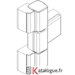 Paumelle applique 20 mm 3...