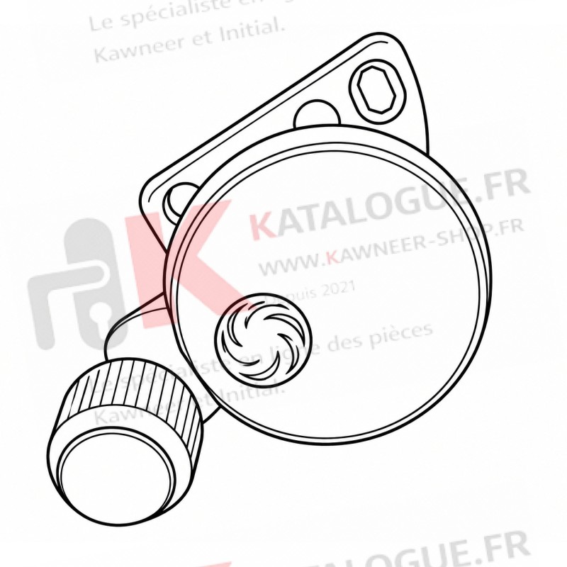 Manœuvre volet à lames orientables Profils System - 201-184-00025