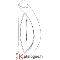 Poignée k de tirage ouverte