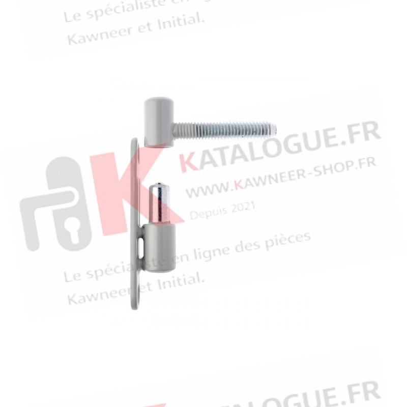 Paumelle - Fiches pour fenêtre et porte fenêtre en PVC Ø13 P09