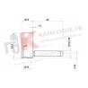 Paumelle - Fiches pour fenêtre et porte fenêtre en PVC Ø15 P50