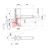 Paumelle - Fiches pour fenêtre et porte fenêtre en Fiches pour PVC Ø13 P38