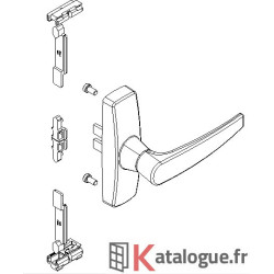 Poignée fermeture 2 points...