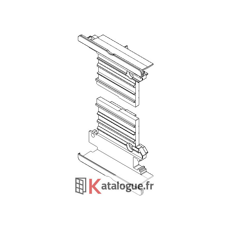 Bouchon montant serrure  (paire)