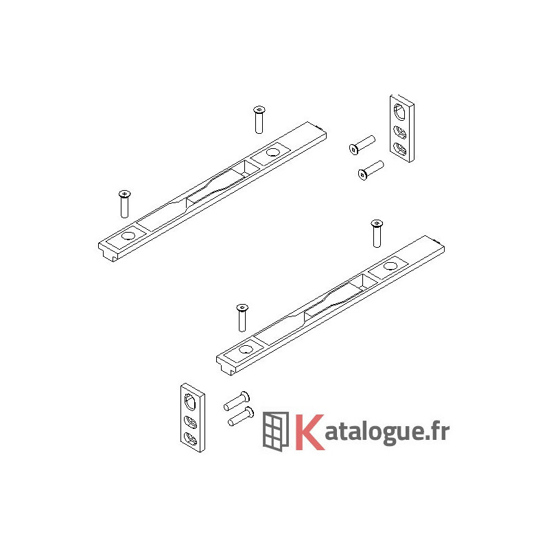 Verrou à bascule noir 1424E