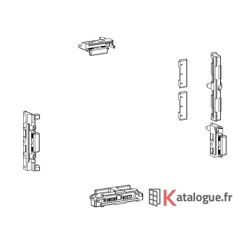 Paquet dormant oscillo-battant boitier