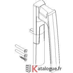 Poignée k 20° montant droit...