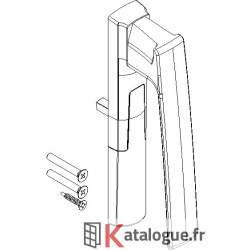 Poignée k 20° montant...