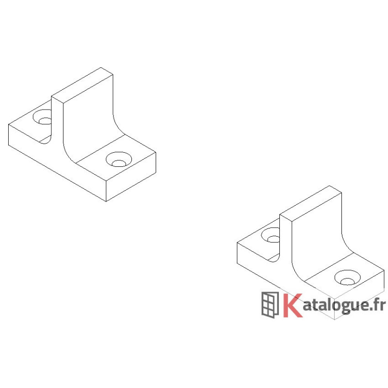 butées de vantaux (la paire)