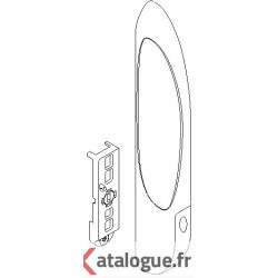 Poignée k de tirage à clef...