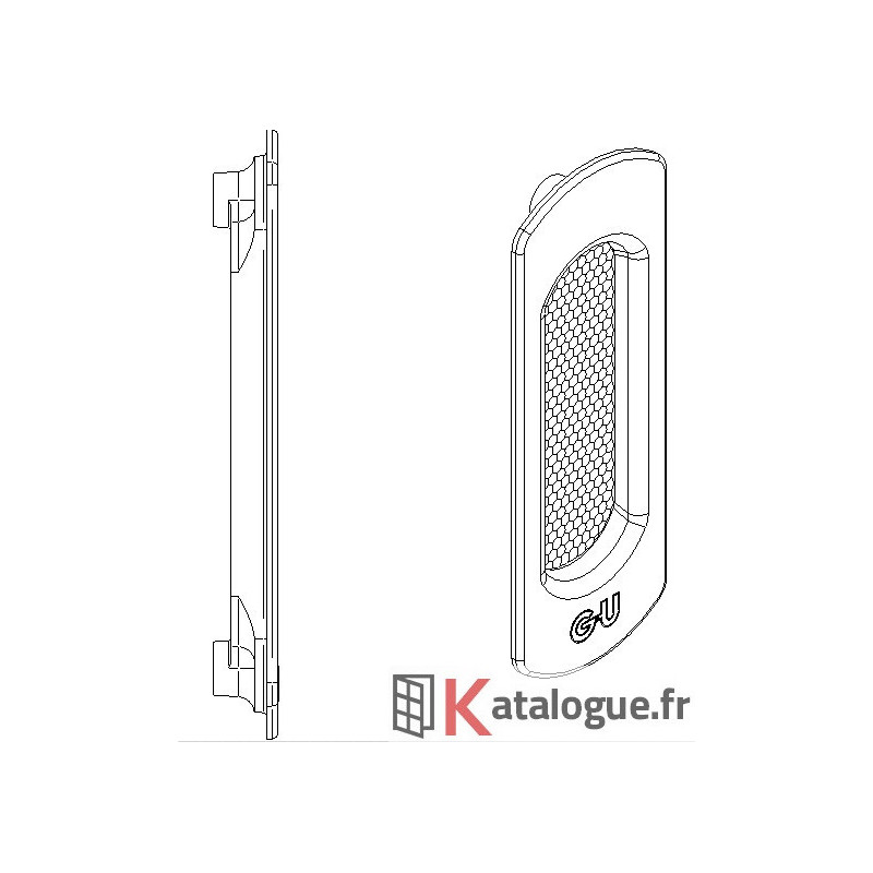 Poignée cuvette tirage