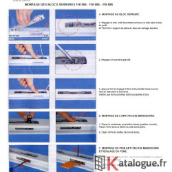 Bloc serrure coulissant