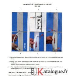 Poignée k de tirage ouverte