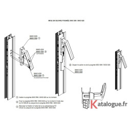 Poignée k 20° montant droit vue interieur