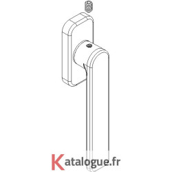 Béquille pour volet roulant