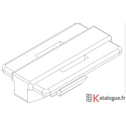 Blocage rotation cremone à 90°