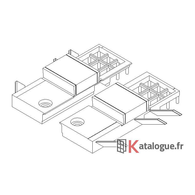 Pont étanchéité 52 mm + brosse (paire)