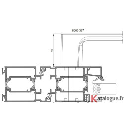 Poignée k porte GraphiK CARRE