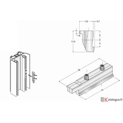 Gache coulissant Kasting