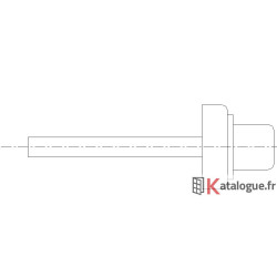 Platine carré 7mm pour...